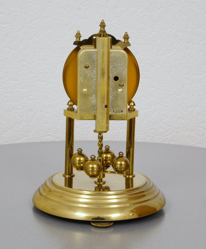 exklusive Hermle Quartz Drehpendeluhr Jahresuhr Kaminuhr Buffetuhr 70er