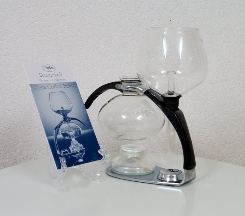Amphora CONA Luxus Chrom Glas Coffee Maker Kaffeemaschine