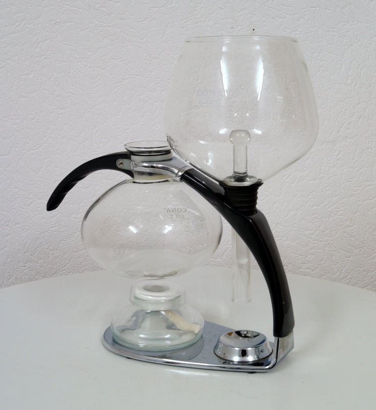 Amphora CONA Luxus Chrom Glas Coffee Maker Kaffeemaschine