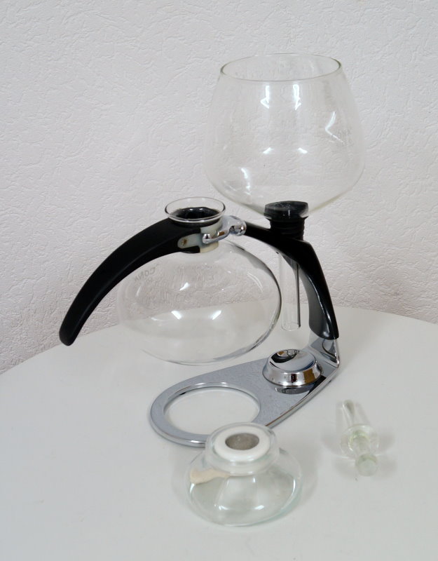 Amphora CONA Luxus Chrom Glas Coffee Maker Kaffeemaschine